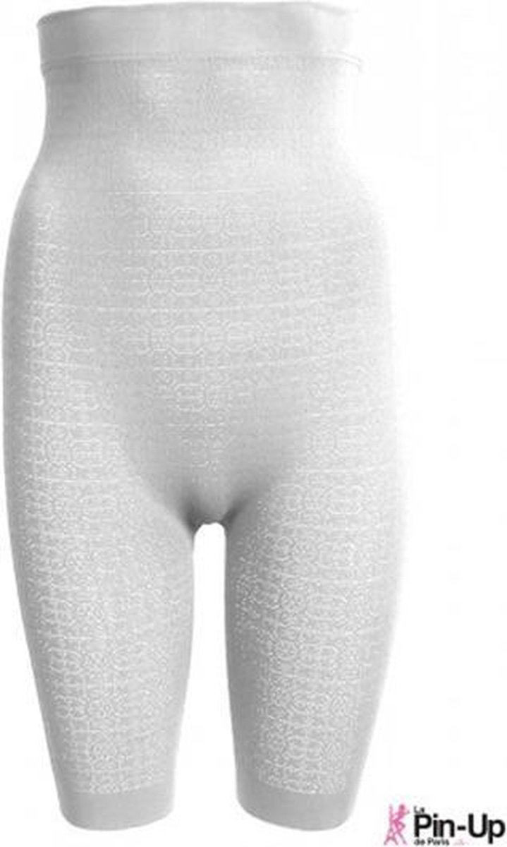 Goedkoopste Anti Cellulite Hoge kanten afslankbroek- Pin Up de Paris - S - Wit