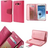 Mercury Rich Dairy wallet case hoesje Samsung Galaxy A3 2015 donker roze