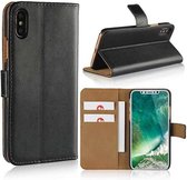 Movizy lederen walletcase iPhone XR-zwart