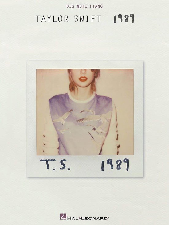 Taylor Swift - 1989 Songbook - cover