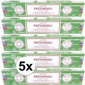 5x Nag Champa wierook Patchouli 15 gram