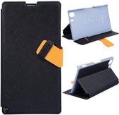 Baseus Wallet Case cover met stand voor de Sony Xperia Z (black/orange)