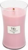 Woodwick Hourglass Large Geurkaars - Rose