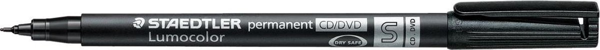 Staedtler Lumocolor permanent CD / DVD 310 permanente marker Zwart 1 stuk(s)