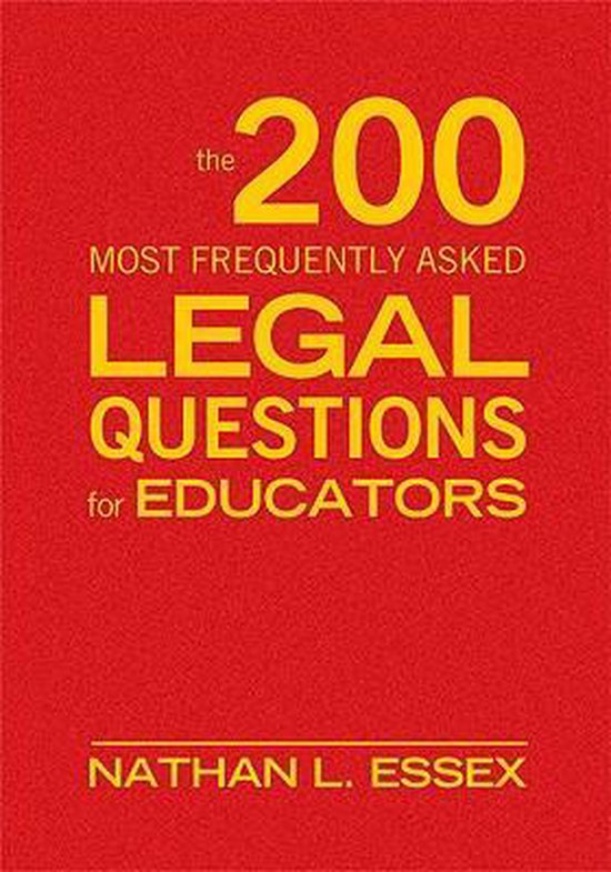 The 200 Most Frequently Asked Legal Questions for Educators - cover