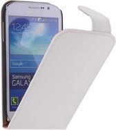 Wit Effen Classic Flipcase Hoesje Samsung Galaxy Grand Neo I9060