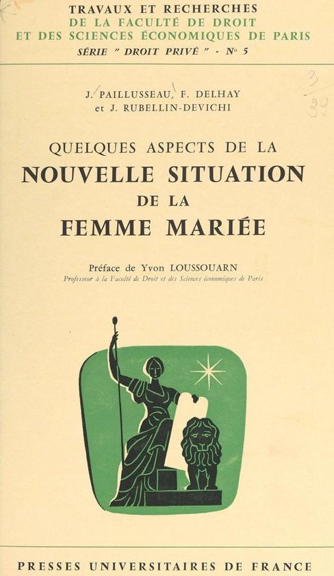 Quelques aspects de la nouvelle situation de la femme marié ... - cover