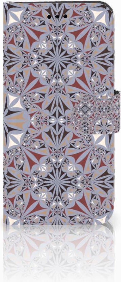 Huawei P10 Lite Bookcase Flower Tiles