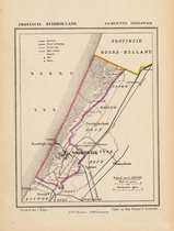 Historische kaart, plattegrond van gemeente Noordwijk in Zuid Holland uit 1867 door Kuyper van Kaartcadeau.com
