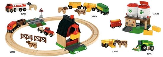 BRIO Treinset met boerderij - Educatief speelgoed voor kinderen - 33719