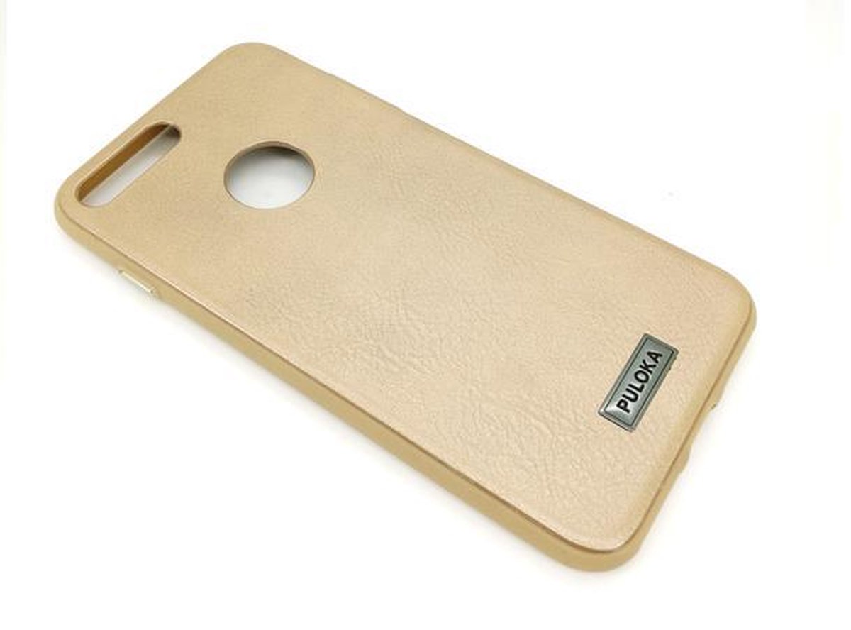 Puloka Classic Leather Series - Hard Back Cover voor Apple iPhone 6/6S - Leder Look - Goud