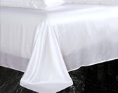 Zijden laken, 100% zijde, 405 thread count (19momme), Sneeuw wit, 280x290cm