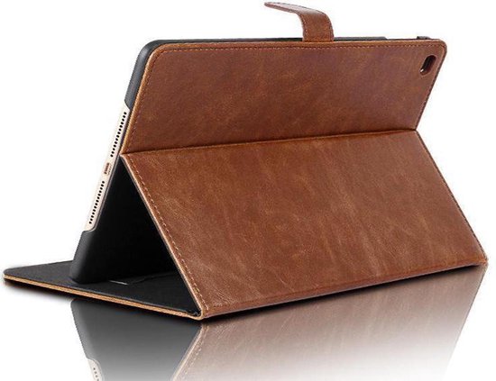 Hoes geschikt voor Samsung Galaxy Tab A 10.1 (2019) - Lederen Book Case Smart Cover - iCall - Okerbruin