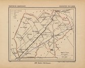 Historische kaart, plattegrond van gemeente Ten Boer in Groningen uit 1867 door Kuyper van Kaartcadeau.com