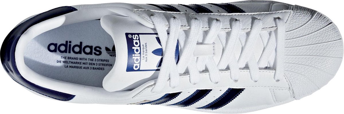 adidas Superstar Sneakers Sneakers - Maat 44 2/3 - wit/blauw