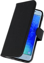 geschikt voor Samsung Galaxy J2 Pro 2018 Basis TPU bookcase zwart hoesje