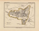 Historische kaart, plattegrond van gemeente Houthem in Limburg uit 1867 door Kuyper van Kaartcadeau.com