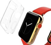 Geschikt voor Apple watch 38mm siliconen case - transparant