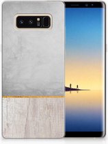 Samsung Galaxy Note 8 Uniek TPU Hoesje Wood Concrete