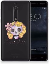 Nokia 5 Uniek TPU Hoesje Boho Skull