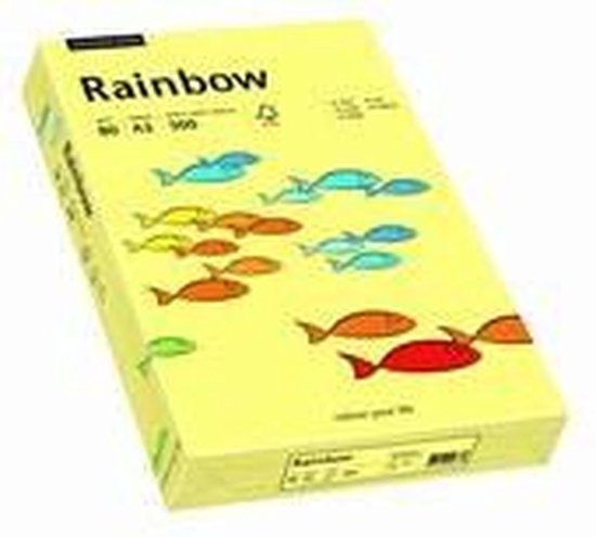 Foto: Rainbow gekleurd papier a4 80 gram 12 lichtgeel 500 vel