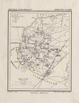 Historische kaart, plattegrond van gemeente Waalre in Noord Brabant uit 1867 door Kuyper van Kaartcadeau.com