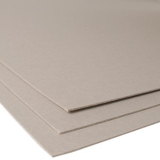 Carton gris 1540gr. 2,5mm 55x80cm par 10 plaques | bol