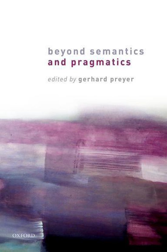 Beyond Semantics and Pragmatics - cover