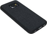 Stoffen hoesje zwart Geschikt voor Samsung Galaxy S7