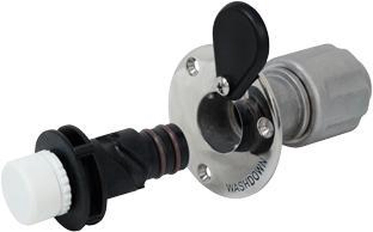 Johnson Pump RVS quick-connect Wandaansluiting