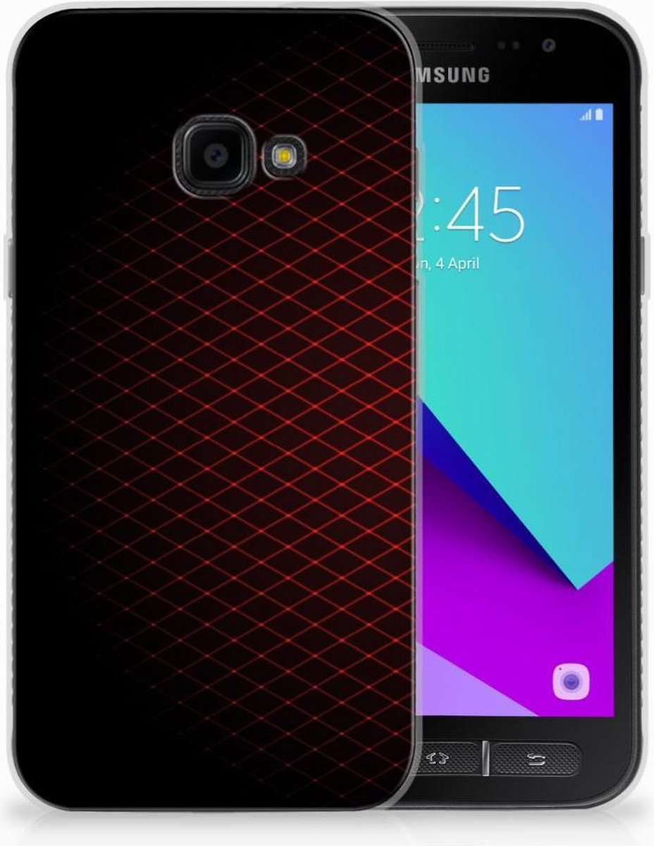 Samsung Galaxy Xcover 4 | Xcover 4s TPU bumper Geruit Rood