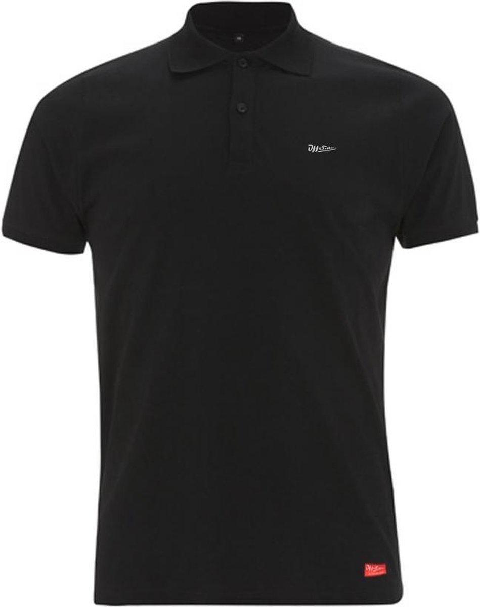 Classic .. Polo Slim Fit Black - Maat M - Off Side - incl. Gratis rugzak