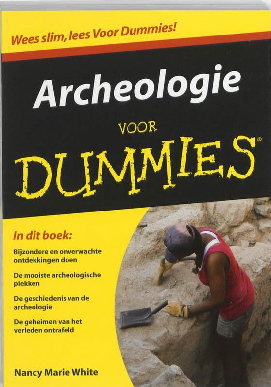 Cover van het boek 'Archeologie voor dummies' van Nancy Marie White