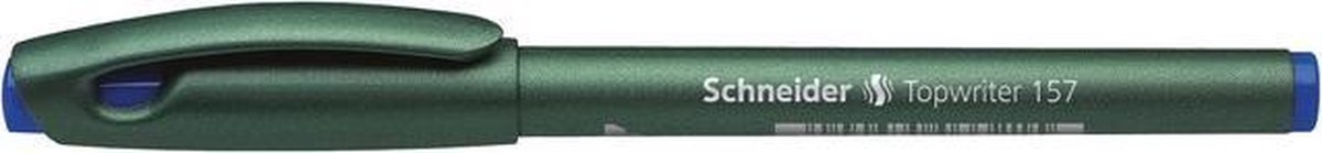 fineliner Schneider Topwriter 157 0,8 mm blauw doos met 10 stuks
