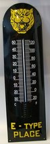 Jaguar E-Type Place emaille garage thermometer groot