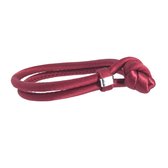 Wine zijden signatuur damesarmband (19 cm)