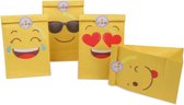 12x Uitdeelzakjes emoji - verjaardagsfeestje - geschenkverpakking - Themafeest - Uitdeelzakjes Smiley