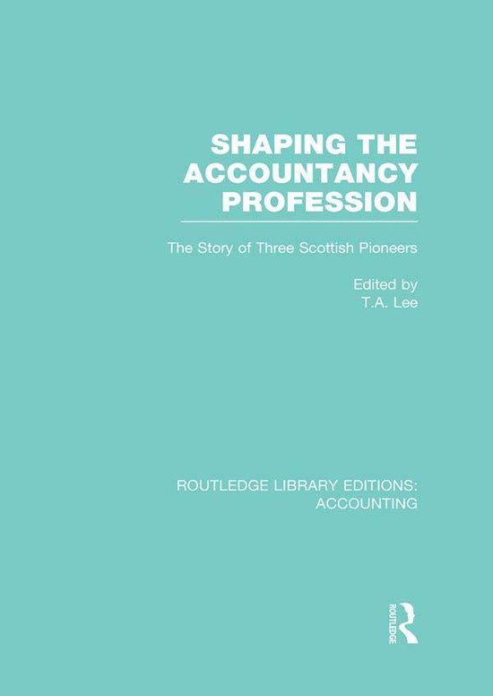 Shaping the Accountancy Profession - cover