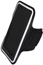 Comfortabele Smartphone Sport Armband voor uw Huawei Ascend P2, zwart , merk i12Cover