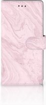 Samsung Galaxy Note 8 Bookcase hoesje Marble Pink