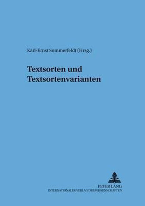 Textsorten und Textsortenvarianten - cover