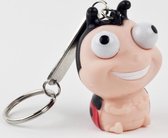 Leuk kado met naam sleutelhanger pop out - beigeig