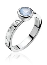 ZINZI zilveren mama ring blauw ZIR849B