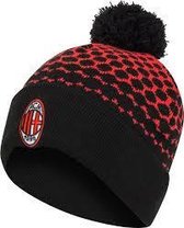 AC Milan - Muts Pompon - Volwassenen - Zwart/Rood