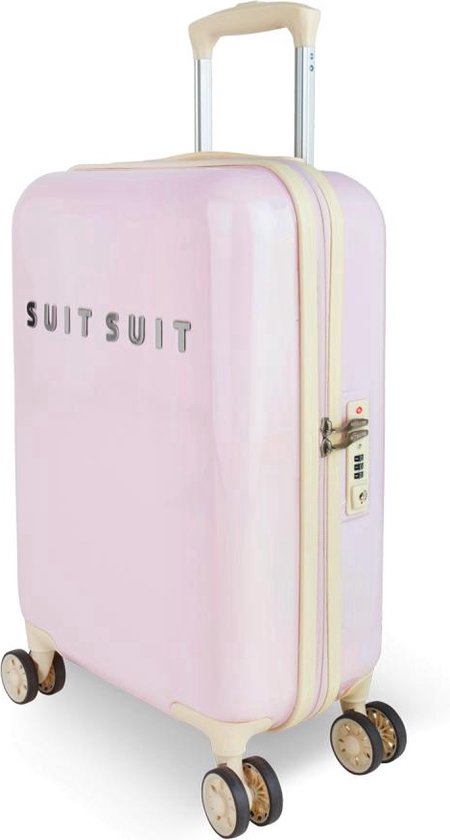 SUITSUIT Fabulous Fifties - Handbagage koffer met 4 wielen - 55 cm - 33L - Roze Pastel - SUITSUIT