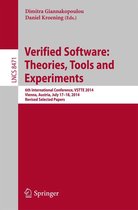 Lecture Notes in Computer Science 8471 - Verified Software: Theories, Tools and Experiments
