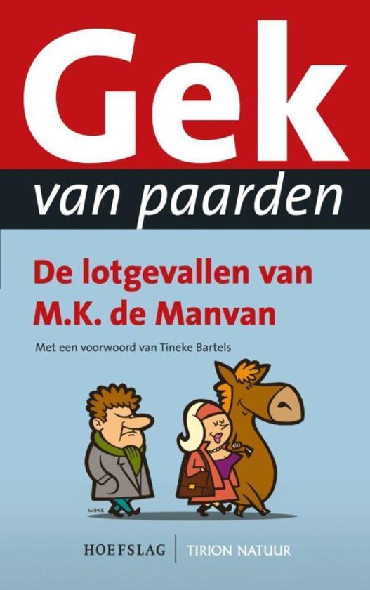 Cover van het boek 'Gek van paarden' van M.K. de Manvan