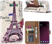 Parijs Boekmodel Hoesje Samsung Galaxy S10 Plus