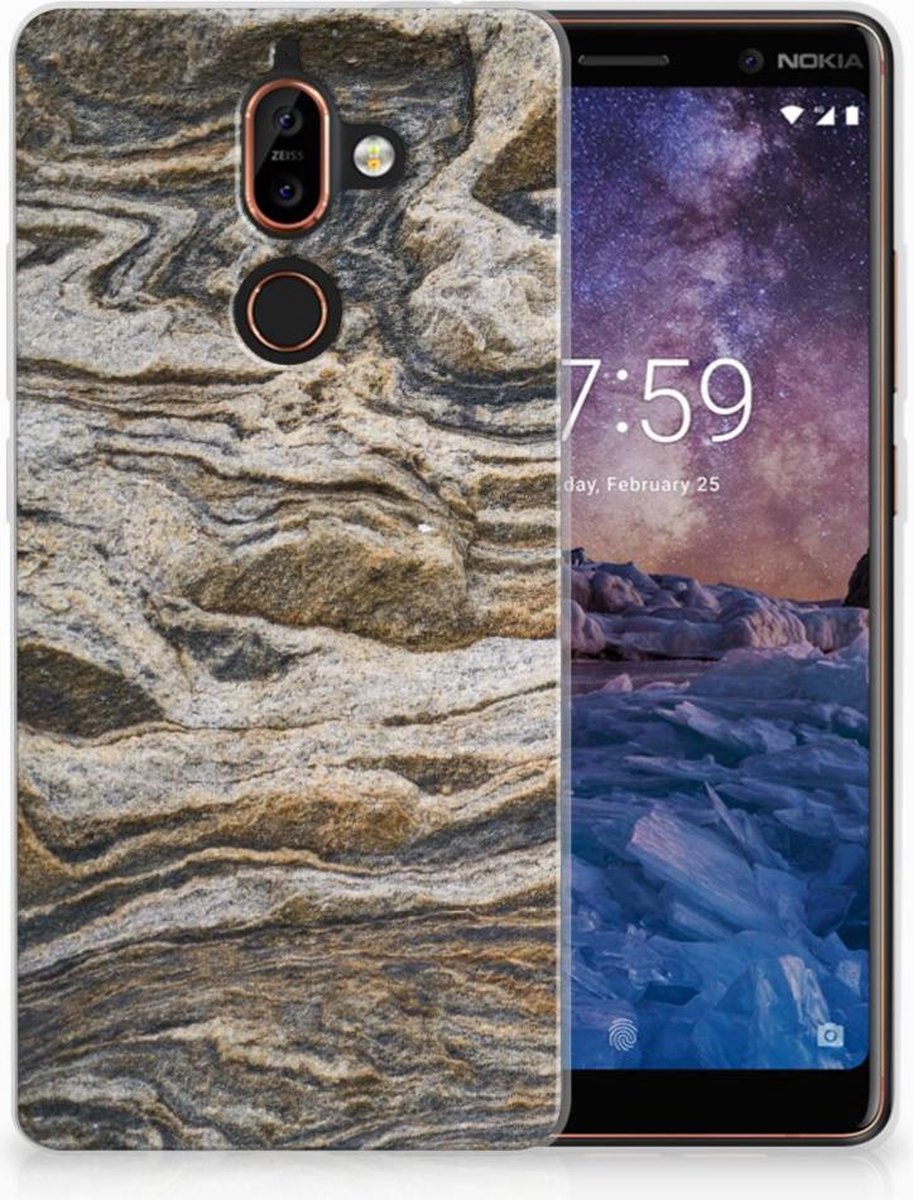 Nokia 7 Plus TPU Siliconen Hoesje Steen