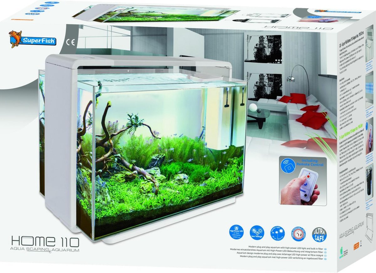 bol.com | Superfish Aquarium Home 110 Led - Aquaria - 110 l Wit